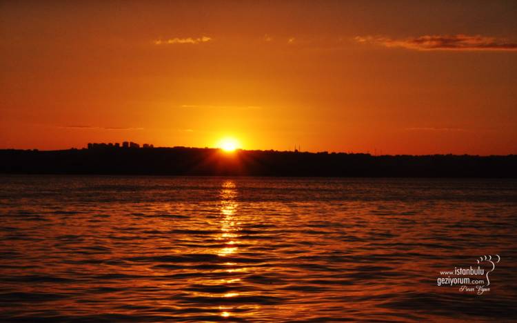 Watching the Sunset on the Büyükçekmece Seafront