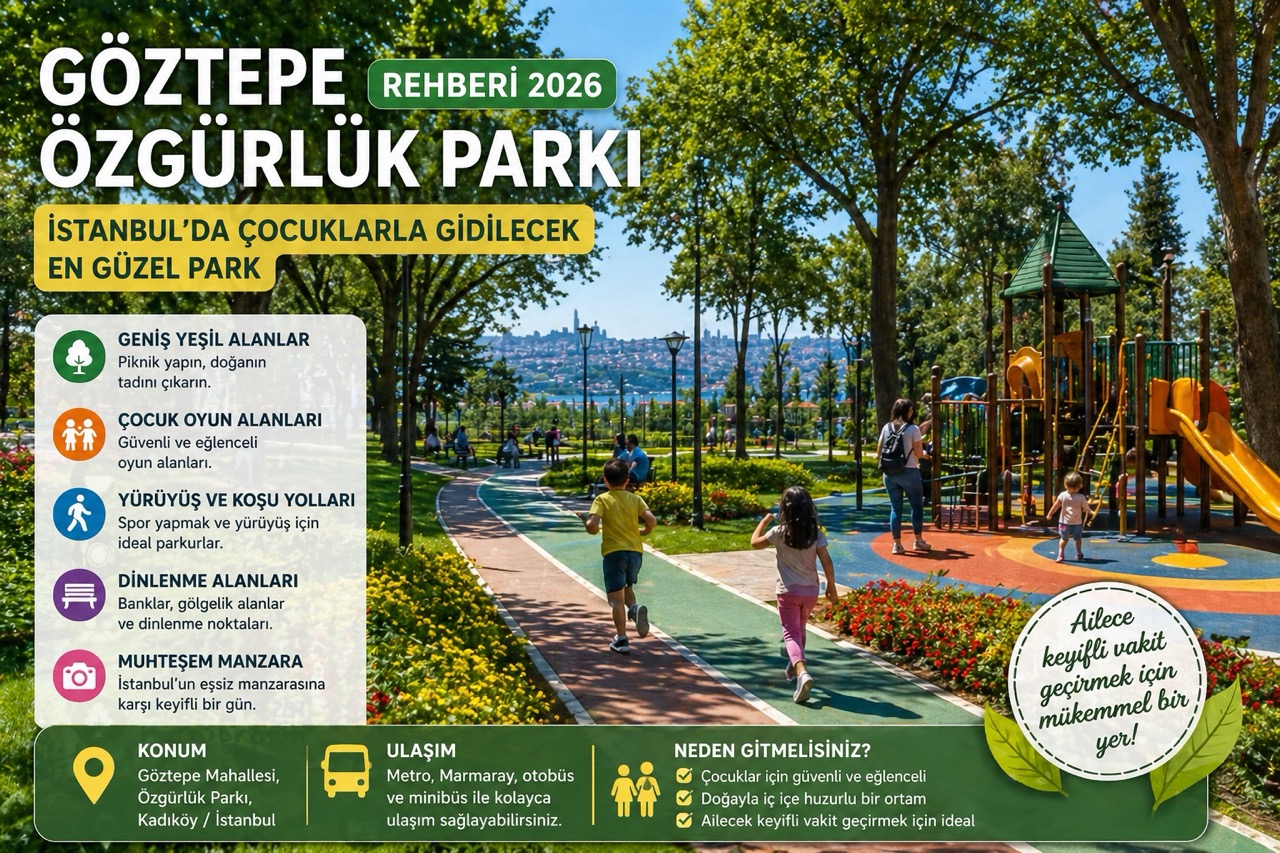 Göztepe Özgürlük Park in Istanbul 2026: Best Family Park with Kids Train and Nature Areas