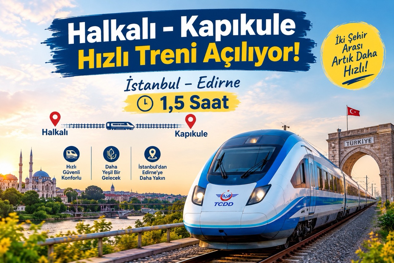 Halkalı – Kapıkule High-Speed Train: Istanbul to Edirne in 1.5 Hours