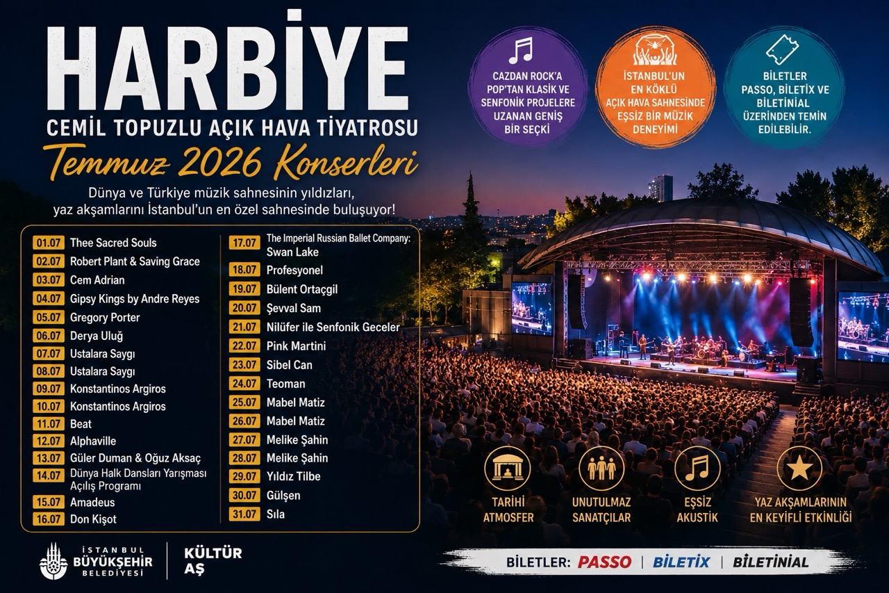 Harbiye Open Air Concerts July 2026: Full Event Schedule & Ticket Guide