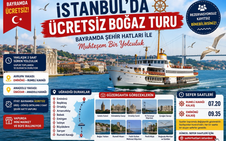 Free Bosphorus Cruise in Istanbul..