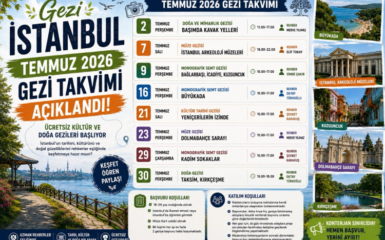 Gezi Istanbul July 2026 Tour Sche..