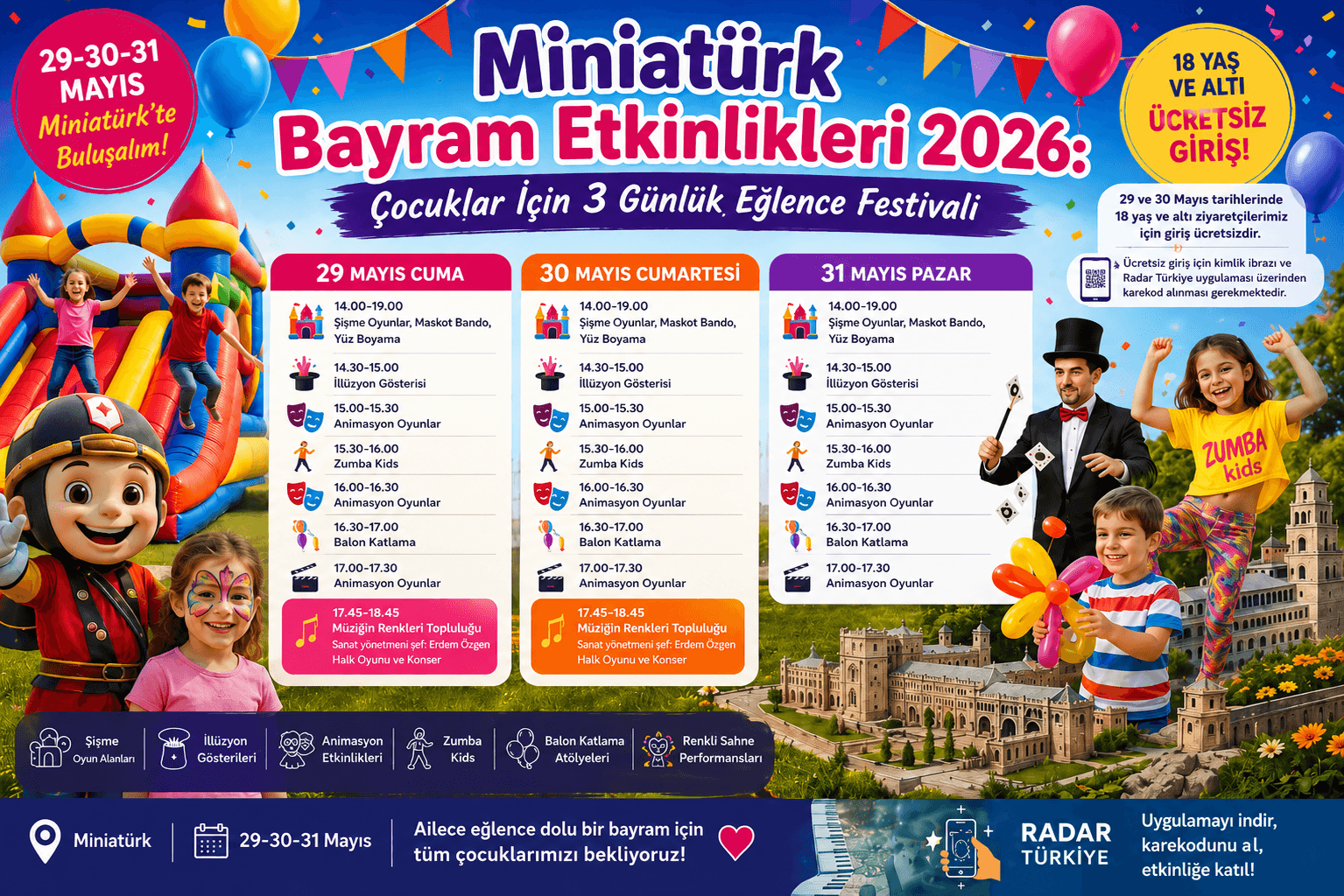 Miniatürk Holiday Festival 2026: Free Children's Activities and Entertainment in Istanbul