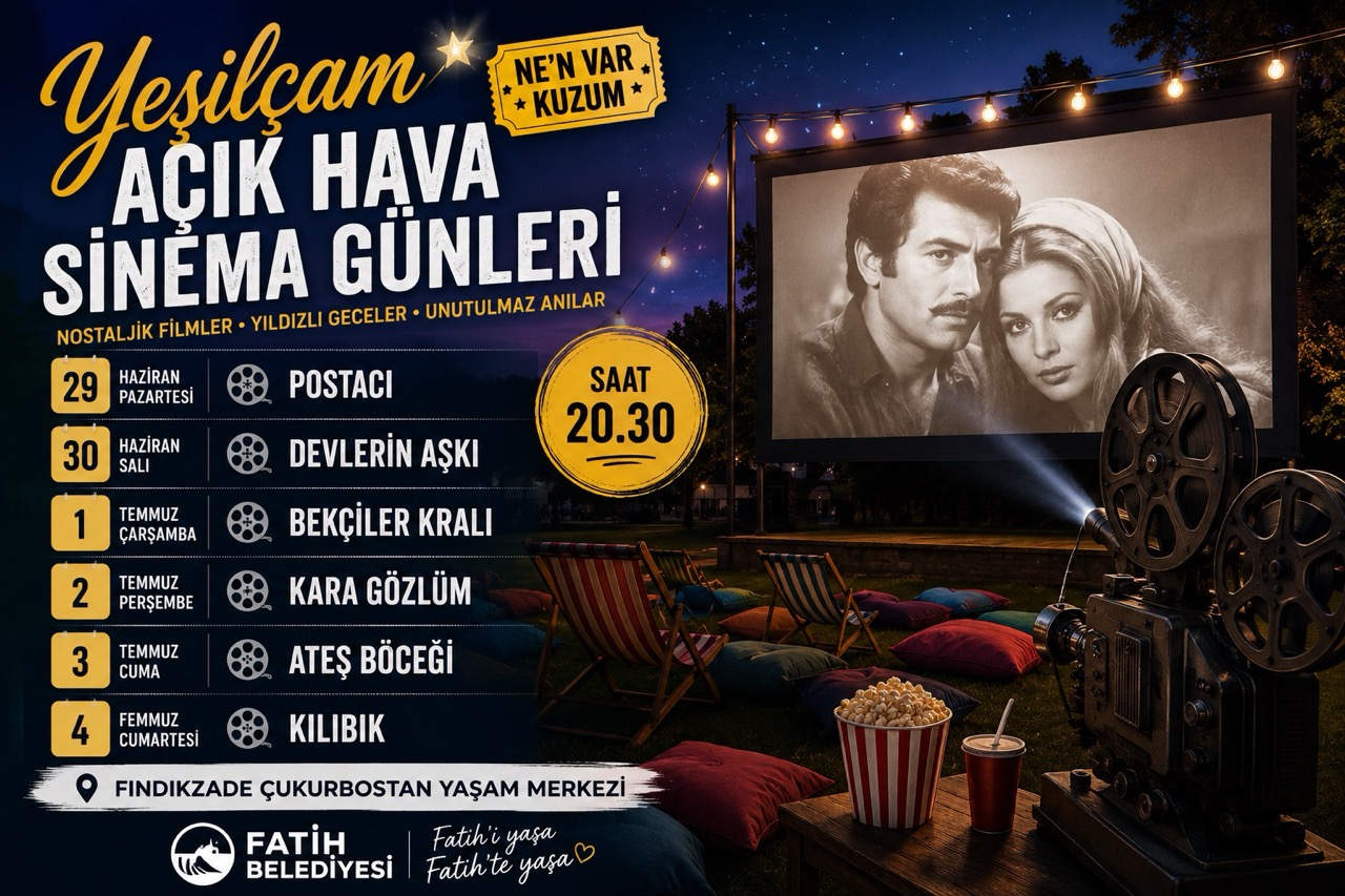 Yeşilçam Open-Air Cinema Days 2026: Free Classic Turkish Movie Screenings in Istanbul
