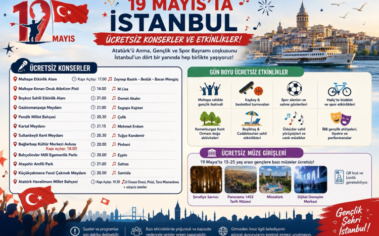 19 Mayıs İstanbul Etkinlikleri 20..
