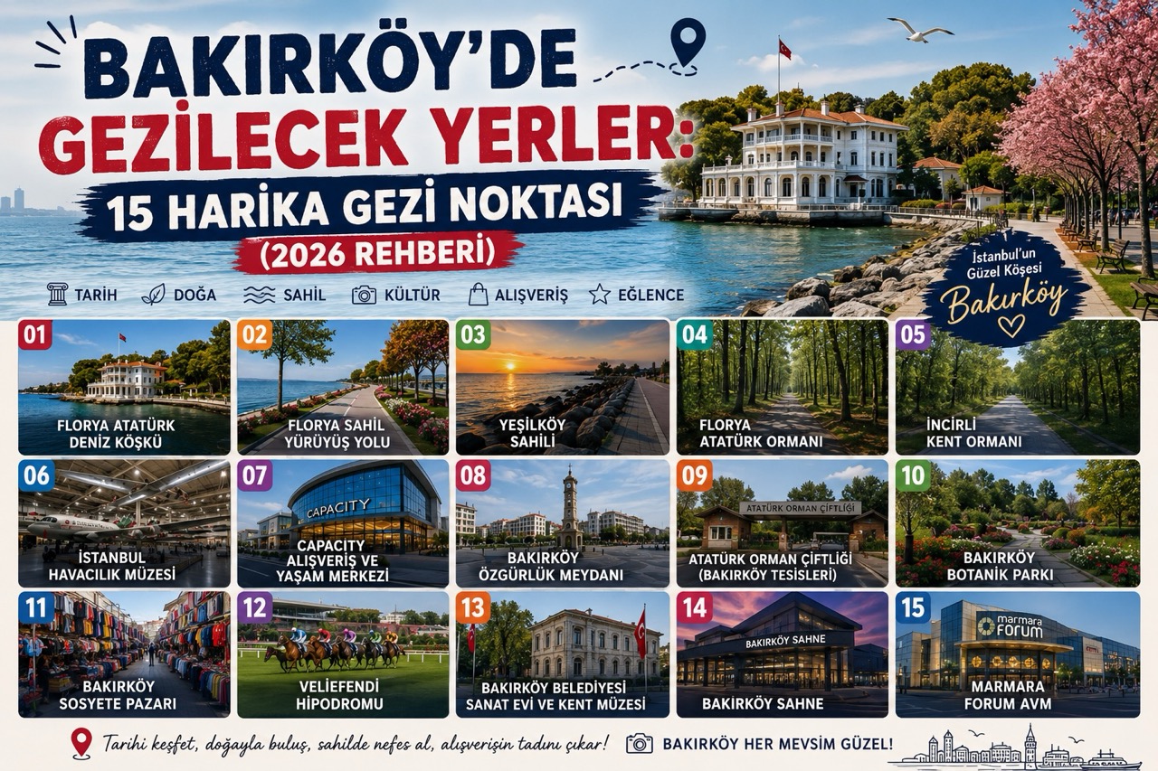 Bakırköy'de Gezilecek Yerler: 15 Harika Gezi Noktası (2026 Rehberi)