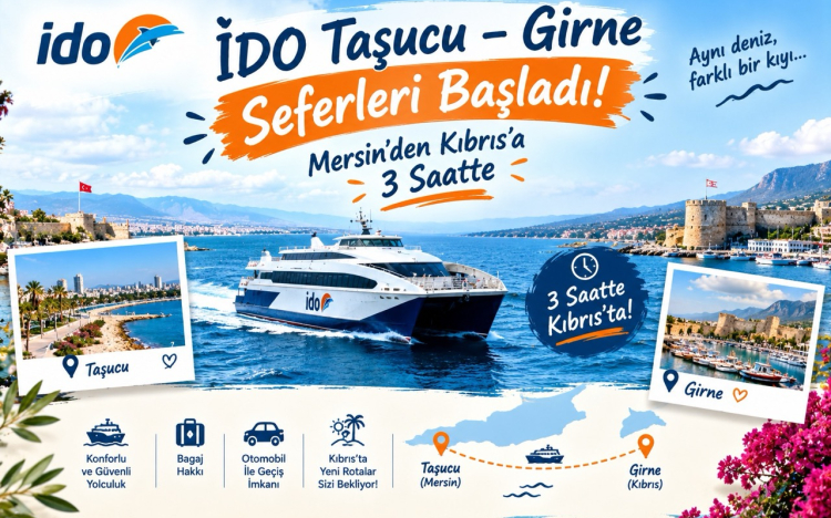 İDO Taşucu – Girne Seferleri: Saatler, Süre ve Bilet Fiyatı