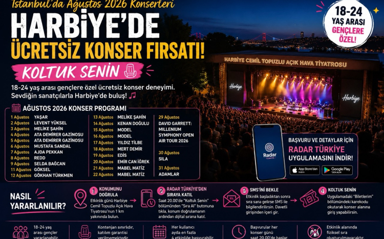 İstanbul’da Ağustos 2026 Konserle..