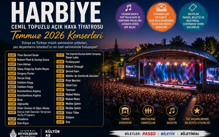 Harbiye Açık Hava Konserleri Temm..