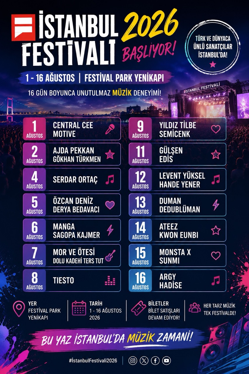 İstanbul Festivali 2026 Başlıyor! Konser Programı ve Festival Bilgileri