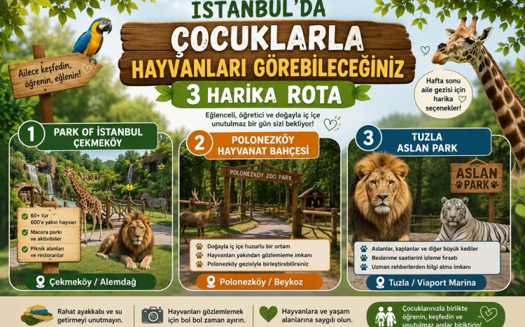 İstanbul’da Çocuklarla Hayvanları..