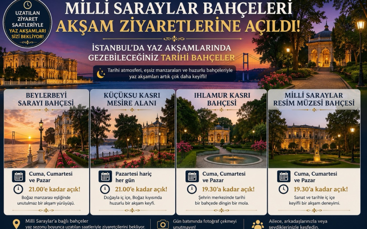 Milli Saraylar Bahçeleri Akşam Zi..