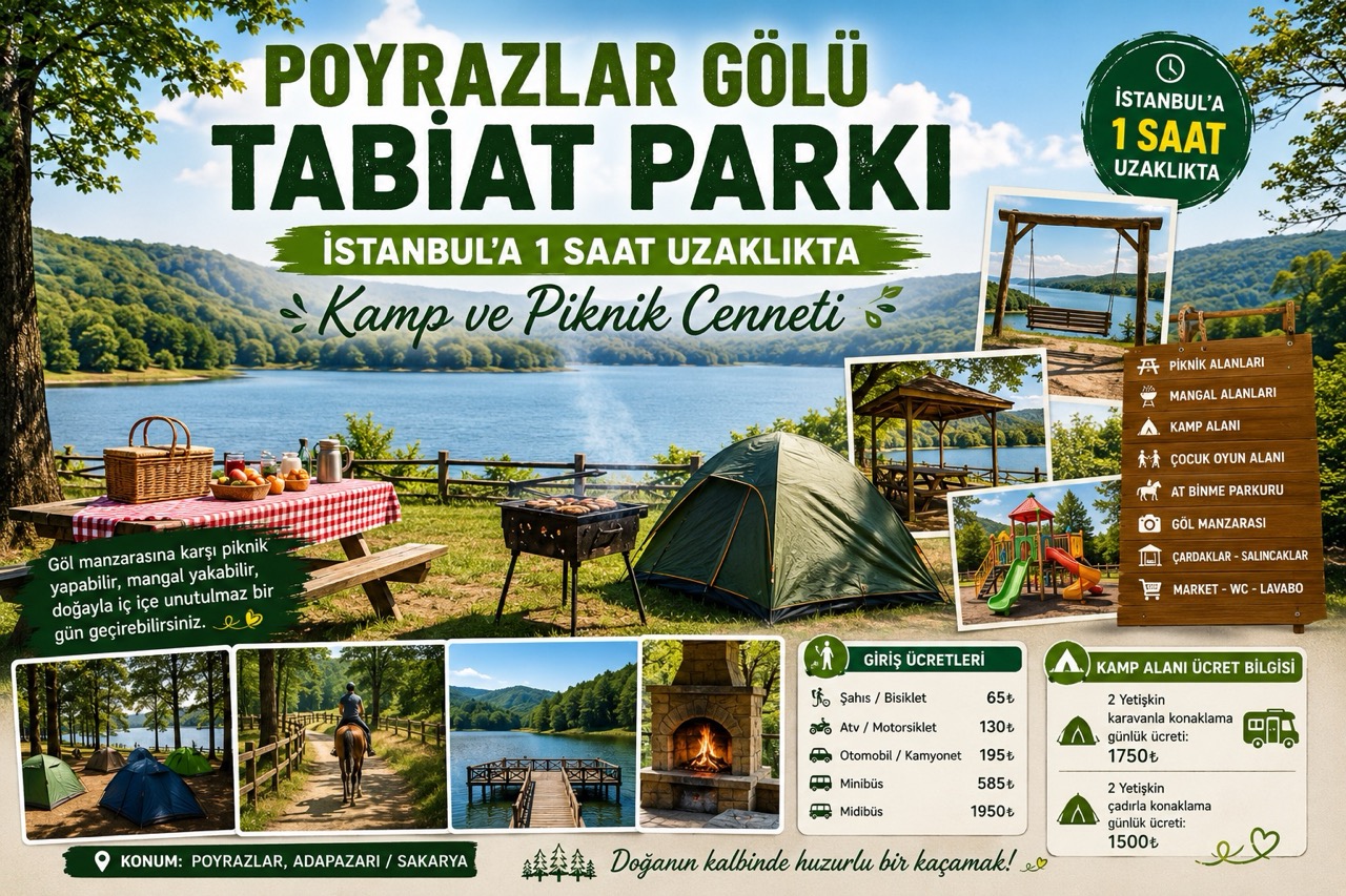Poyrazlar Gölü Tabiat Parkı: İstanbul’a 1 Saat Uzaklıkta Kamp ve Piknik Cenneti