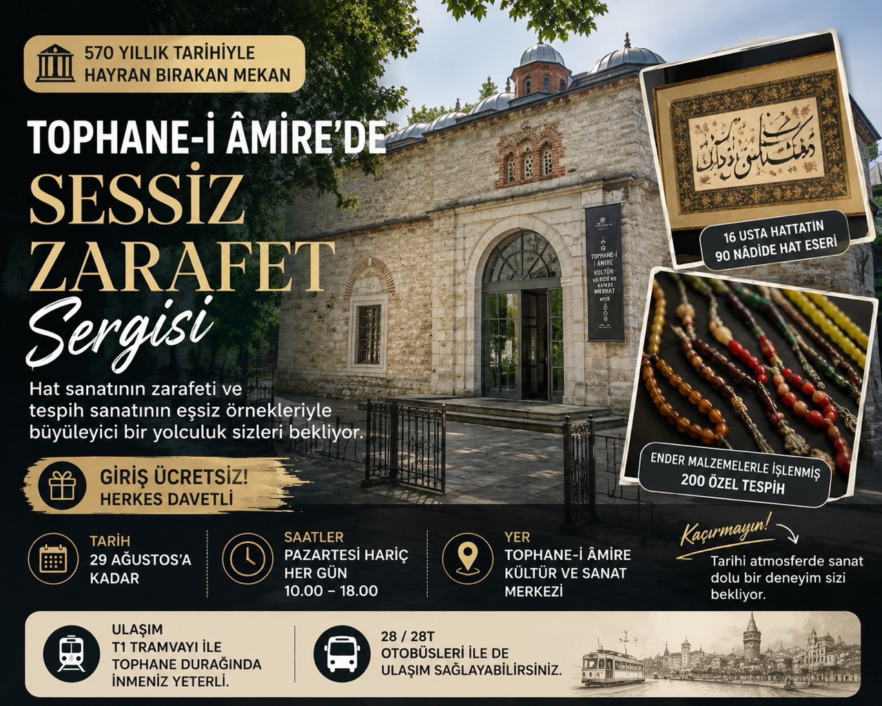 Tophane-i Âmire’de Sessiz Zarafet Sergisi: Ücretsiz Sergi Rehberi